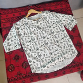 پیراهن آستین کوتاه ساحلی تترون طرح هاوایی