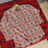 شومیز زنانه چند رنگ کرم قرمز طرح بومی سرخپوست برند nancy