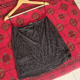 تاپ مجلسی زنانه منجوق دار مشکی برند Kotton